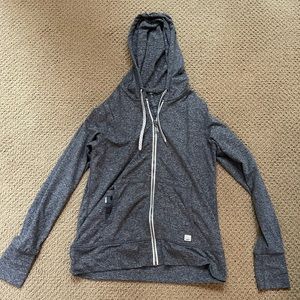 Vuori Performance Joggers and Zip Hoodie Jacket in Heather Grey Size Medium